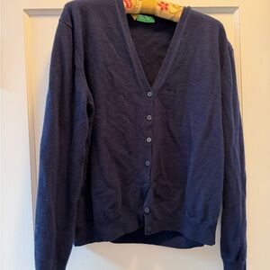 United Colors Of Benetton Deep Blue Cardigan